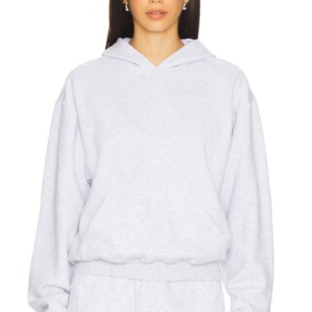Skims Heather Grey Pull Over Hoodie: Size XS